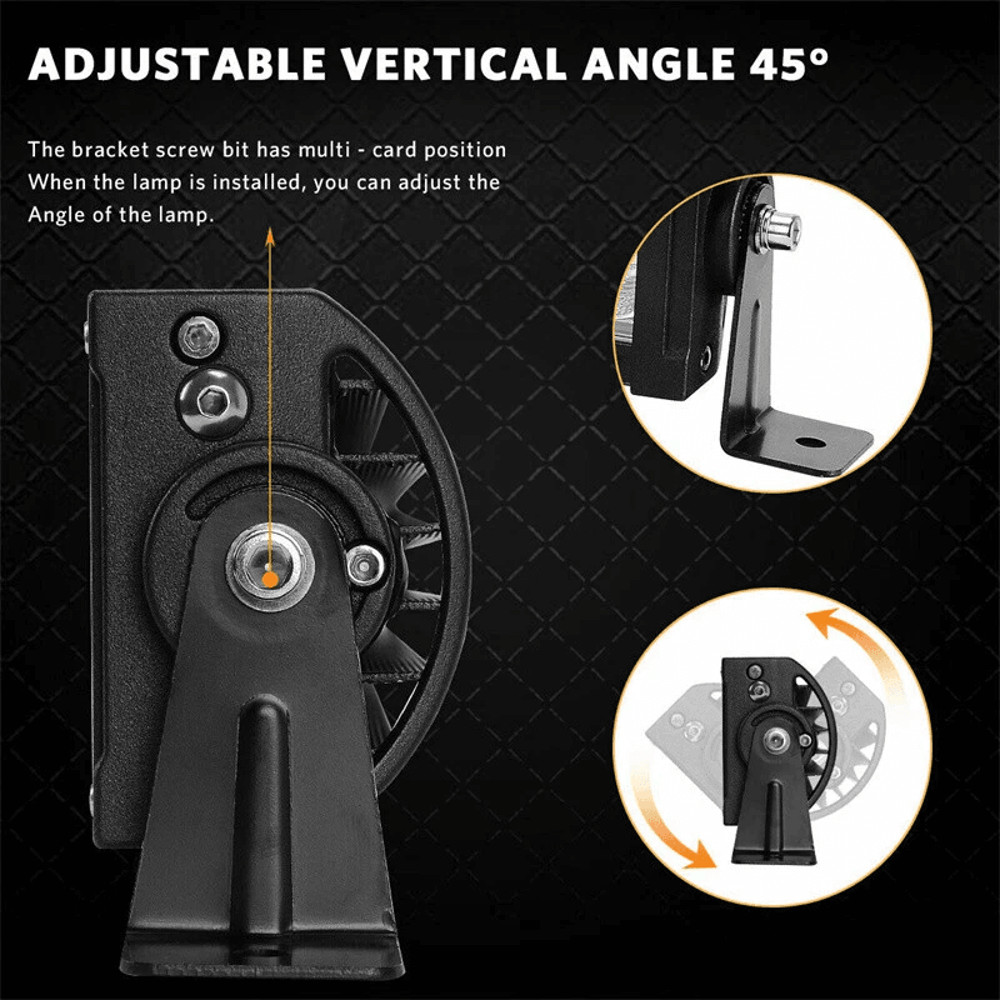 22 Inch 1200W LED Light Bar Dual Row Spot Flood Combo Beam Lamp For 4WD Truck SUV ATV OffRoad Work 4