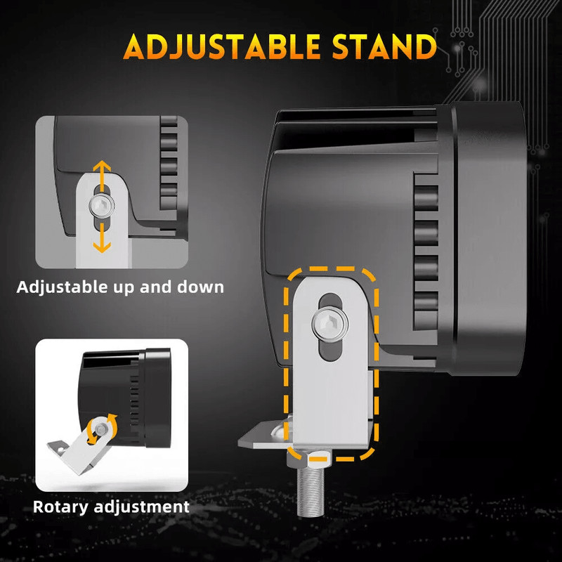 3Inch LED Cube Pods Work Lights Bar 40W Spot Fog Lamps For Jeep Offroad SUV ATV UTV Truck Boat 12V2 6