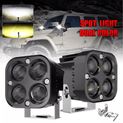 3inch led cube pods work lights bar 40w spot fog lamps for jeep offroad suv atv utv truck boat 12v–24v driving lights