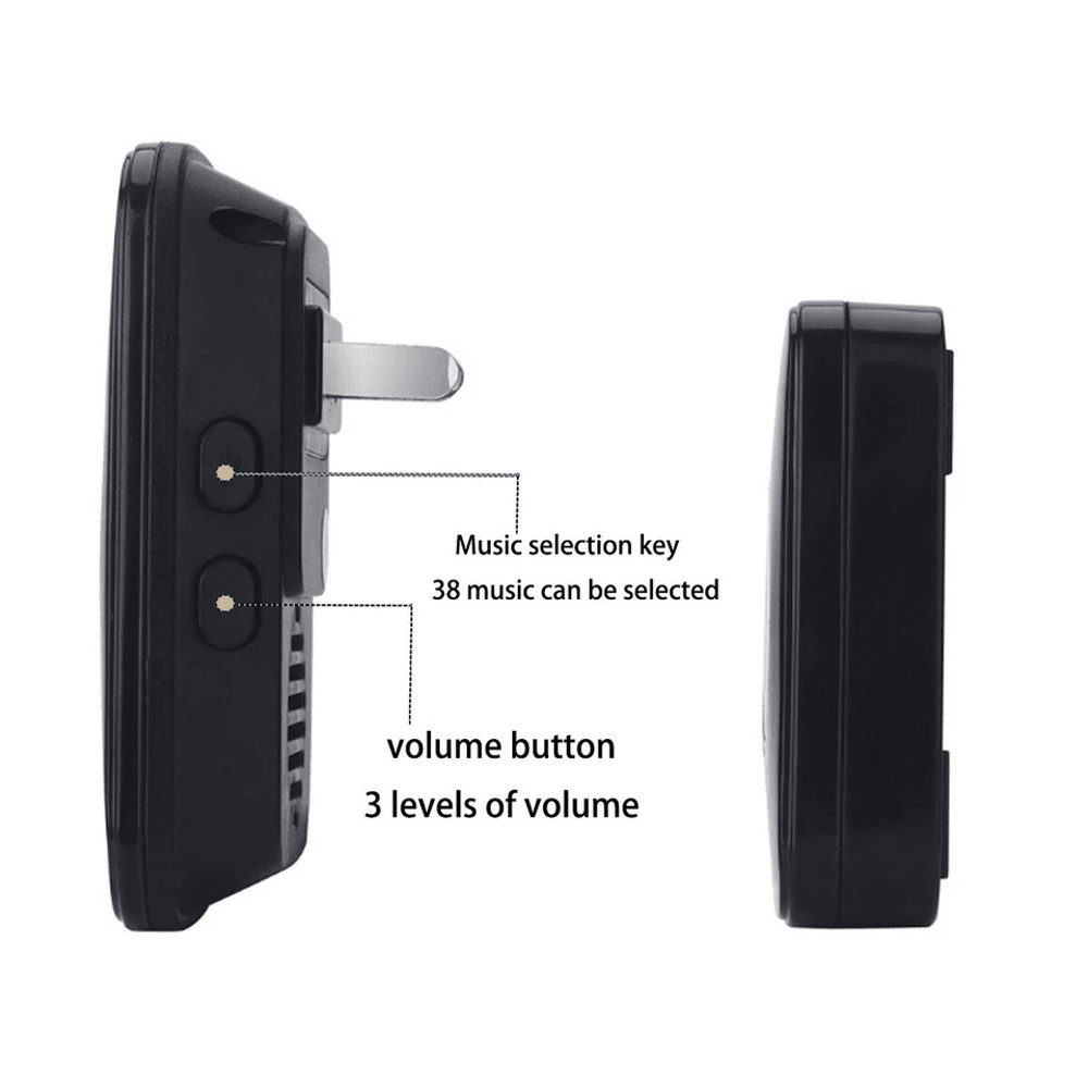 Wireless Waterproof Doorbell Kit Door Bell For House Ring 5