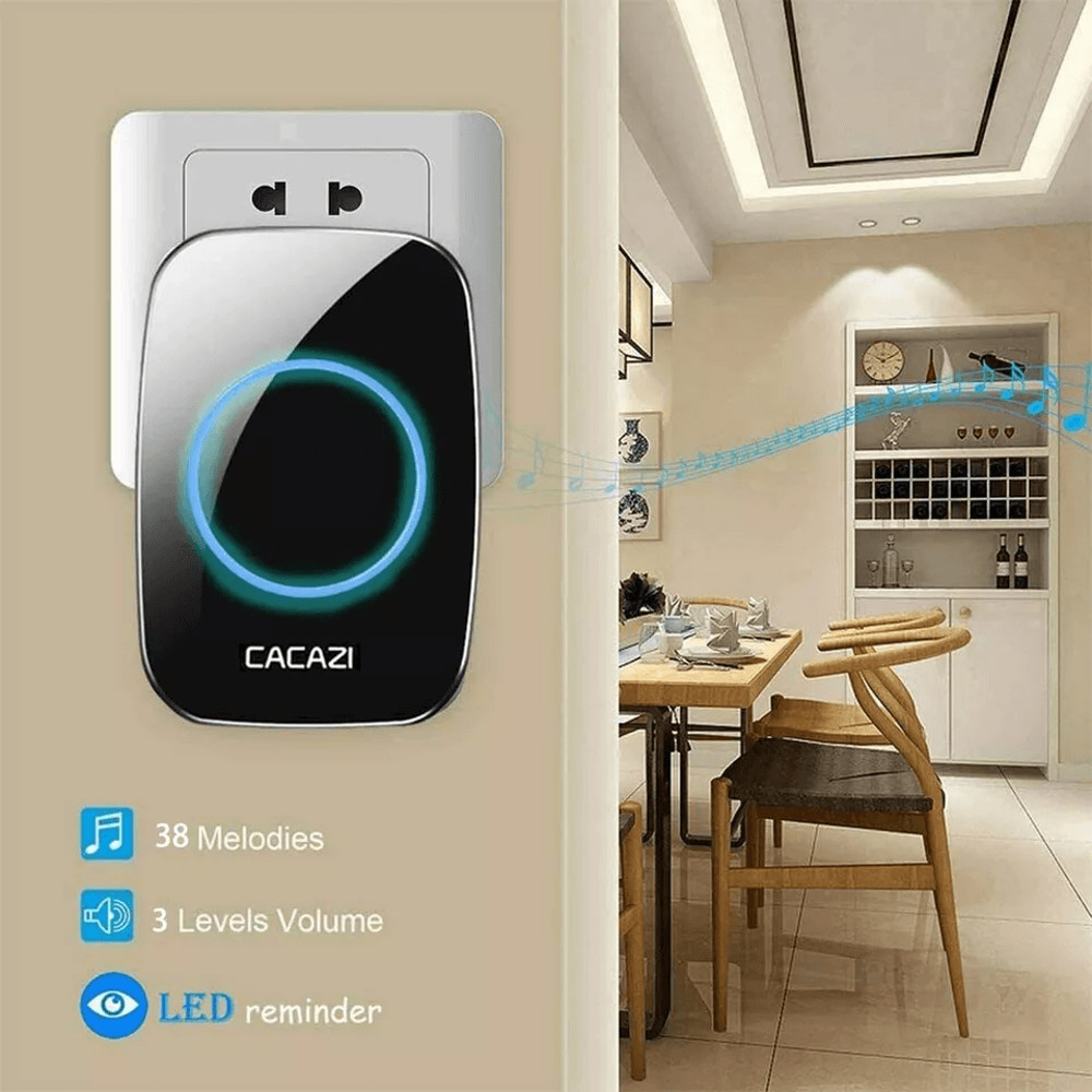 Wireless Waterproof Doorbell Kit Door Bell For House Ring 1