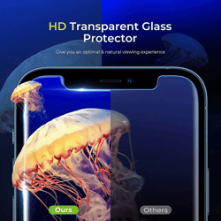 3-pack tempered glass screen protector for iphone 16, 16 plus, 16 pro, 16 pro max ultimate protection
