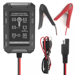 lithium iron phosphate battery charger series lifepo4 smart maintainer for lead acid agm gel efb start-stop batteries