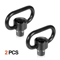 2PCS Heavy Duty Flush Push Button Quick Detach 125 Rifle QD Sling Swivel Mount For Tactical Guns H 0