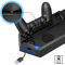 PS4 Cooling Station Vertical Stand With Dual Controller Charging Dock And USB Ports For PlayStation 2