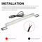 Universal License Plate LED Backup Light 12V 6000K Super White Waterproof Aluminum Bar For Car Truc 6