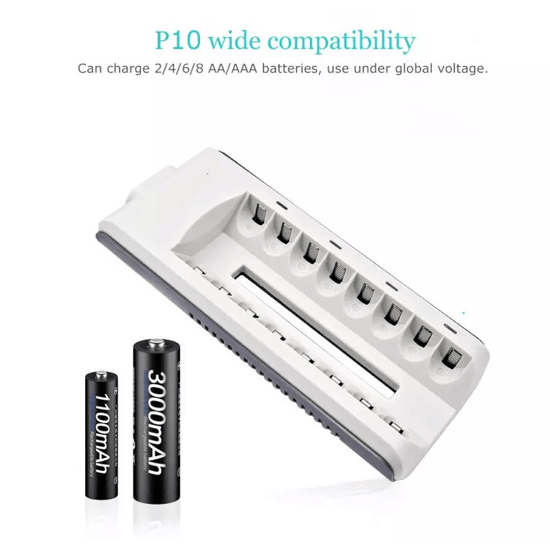 Battery Charger Rechargeable Batteries Fast Smart Charging 3