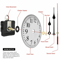 DIY Clock Parts Movement Quartz Mechanism Kit Wall Clock Repair Replacement Tool With Silent Motor 5