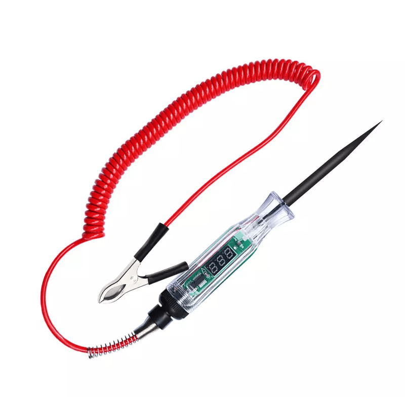 Automotive Digital Electric Voltage Circuit Tester For Car And Truck DC Test Light With LED Display 9