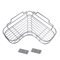 Rustproof Shower Caddy Shelf For Bathroom Corner Triangular Bath Storage Organizer Rack With Strong 9