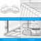 Rustproof Shower Caddy Shelf For Bathroom Corner Triangular Bath Storage Organizer Rack With Strong 4
