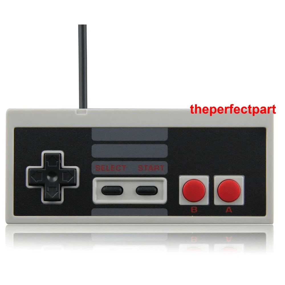 Retro Controller For Original Nintendo NES Console Wired Gamepad Compatible With Long Cord Replacem 1