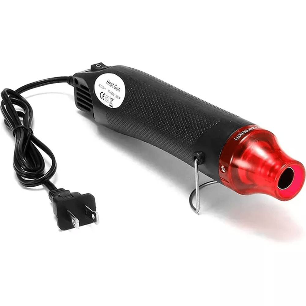 Hot Air Mini Heat Gun For DIY Crafts Electric Embossing Tool With Nozzles For Paint Drying Resin Cl 4