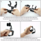 Car Rear View Mirror Mount Stand With Rotation Universal GPS Cell Phone Holder For Devices Stable 3