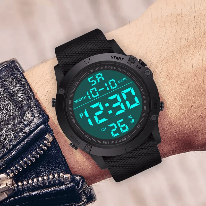 Waterproof Digital Sports Watch Military Tactical LED Wristwatch For Men 1