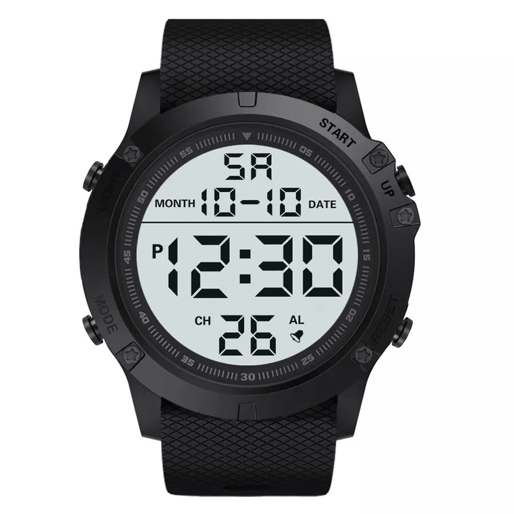 Waterproof Digital Sports Watch Military Tactical LED Wristwatch For Men 0