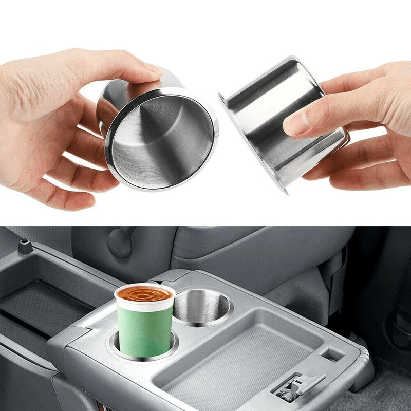Heavy Duty Universal Stainless Steel Cup Holders For Car Marine Boat Truck RV Camper Secure Drink H 1