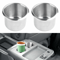 Heavy Duty Universal Stainless Steel Cup Holders For Car Marine Boat Truck RV Camper Secure Drink H 2