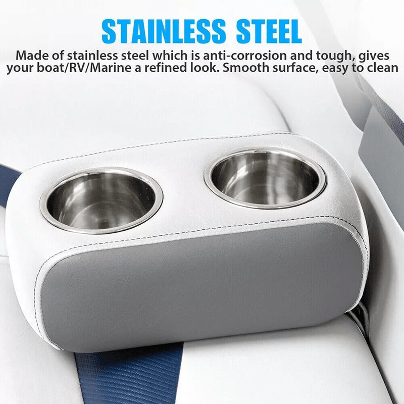 Heavy Duty Universal Stainless Steel Cup Holders For Car Marine Boat Truck RV Camper Secure Drink H 4