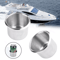 Heavy Duty Universal Stainless Steel Cup Holders For Car Marine Boat Truck RV Camper Secure Drink H 7