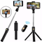 Bluetooth Selfie Stick Tripod Stand Extendable Remote Desktop Cell Phone Holder Adjustable Lightwei 10