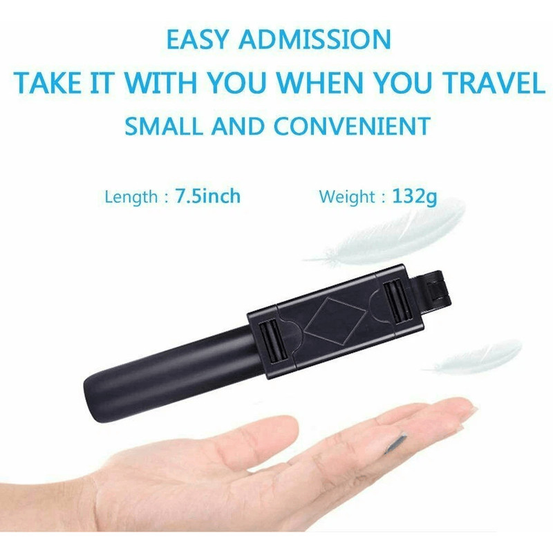 Bluetooth Selfie Stick Tripod Stand Extendable Remote Desktop Cell Phone Holder Adjustable Lightwei 6
