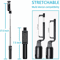Bluetooth Selfie Stick Tripod Stand Extendable Remote Desktop Cell Phone Holder Adjustable Lightwei 7