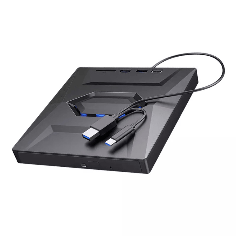 External CD DVD Drive USB Writer Burner Player For PC Laptop Windows Mac Portable Optical Drive Wit 16