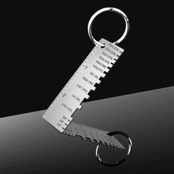2pcs thickness gage sheet metal gauge measuring tool stainless steel wire gauge for welding, fabrication, automotive,