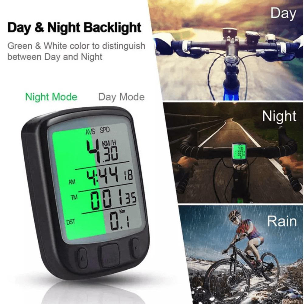 Bike Bicycle Speedometer Cycle Digital Odometer Computer Waterproof LCD Wireless Cycling Computer 2