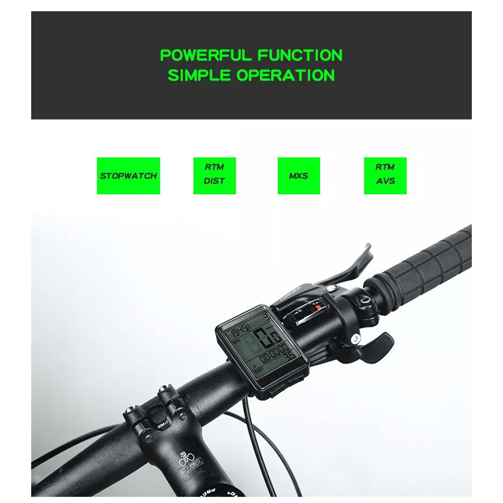 Bike Bicycle Speedometer Cycle Digital Odometer Computer Waterproof LCD Wireless Cycling Computer 10