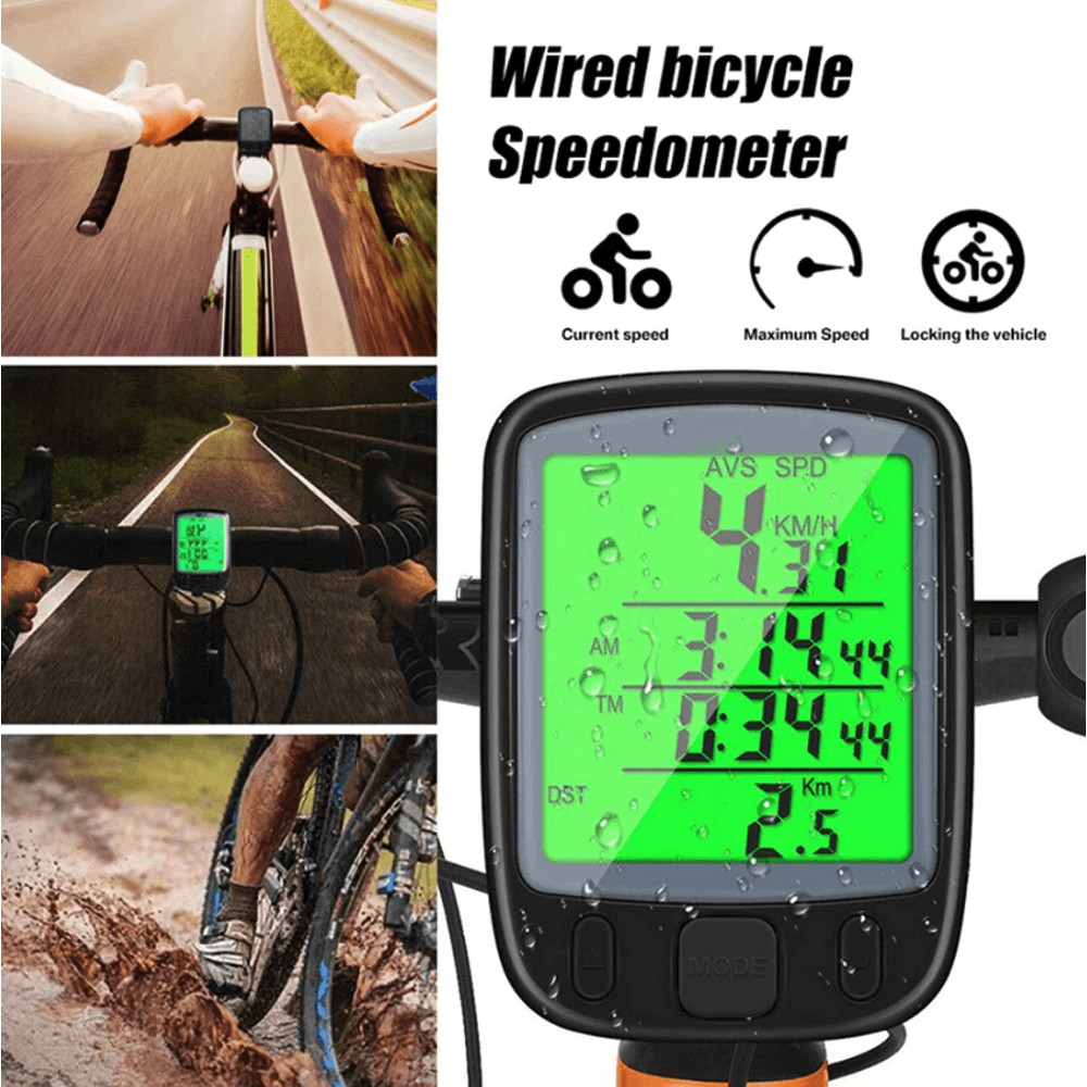 Bike Bicycle Speedometer Cycle Digital Odometer Computer Waterproof LCD Wireless Cycling Computer 1