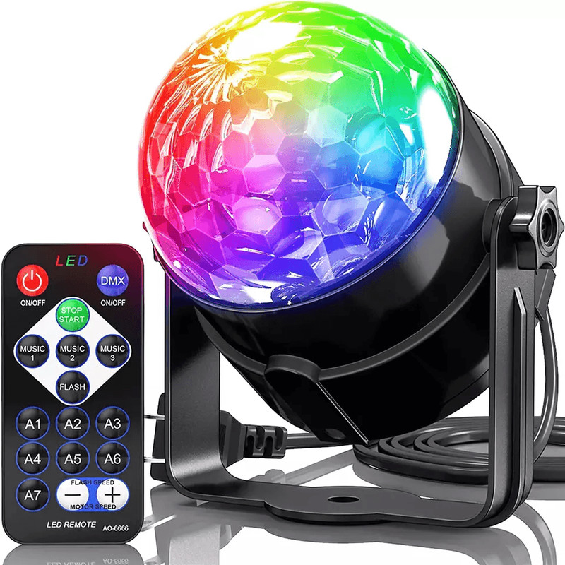 Disco Party Lights Strobe LED DJ Ball Bulb Sound Activated Dance Lamp For Party Home Decor 0