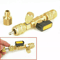 HVAC Tool AC Schrader Valve Core Remover Installer Dual Size SAE Port Brass Tool For Refrigerant Ac 4