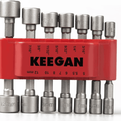 quick change power nut driver bit set, impact hex shank for drill, driver, and electric screwdriver use