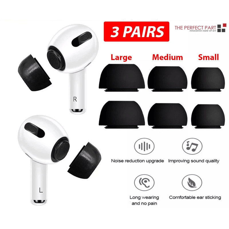 Replacement Ear Tips For Apple AirPods Pro Memory Foam Tips For Airpod Pro Comfortable NoiseIsolati 0