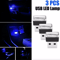 Mini Blue LED USB Car Interior Light Set Ambient Neon Atmosphere Lamps For Cars Laptops And Bedroom 5