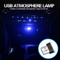 Mini Blue LED USB Car Interior Light Set Ambient Neon Atmosphere Lamps For Cars Laptops And Bedroom 1