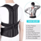 Adjustable Posture Corrector Low Back Support Shoulder Brace Belt For Men Women Pain Relief Lumbar 10