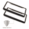2PCS Chrome Stainless Steel License Plate Frame Set RustProof Metal Tag Covers With Screw Caps For 2