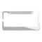 2PCS Chrome Stainless Steel License Plate Frame Set RustProof Metal Tag Covers With Screw Caps For 4
