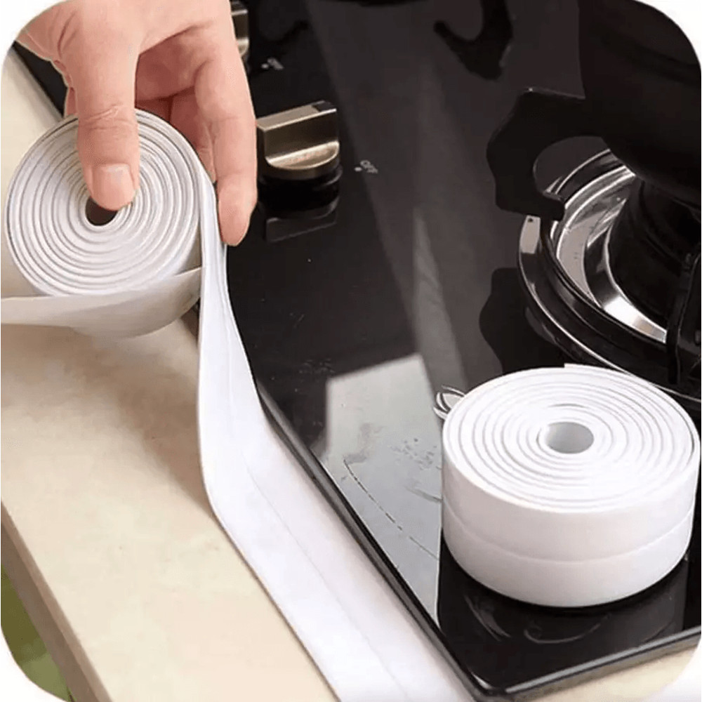 PVC Self Adhesive Caulk Sealing Strip Tape For Kitchen Wall Sink Toilet Waterproof Flexible Trim Fo 10
