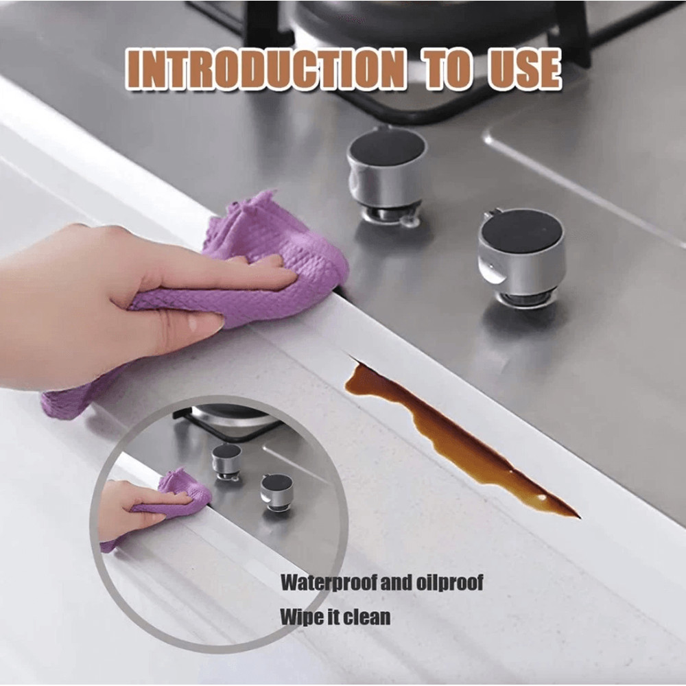 PVC Self Adhesive Caulk Sealing Strip Tape For Kitchen Wall Sink Toilet Waterproof Flexible Trim Fo 1