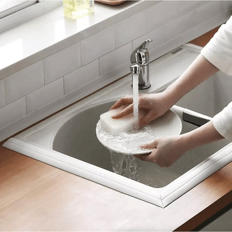 PVC Self Adhesive Caulk Sealing Strip Tape For Kitchen Wall Sink Toilet Waterproof Flexible Trim Fo 7