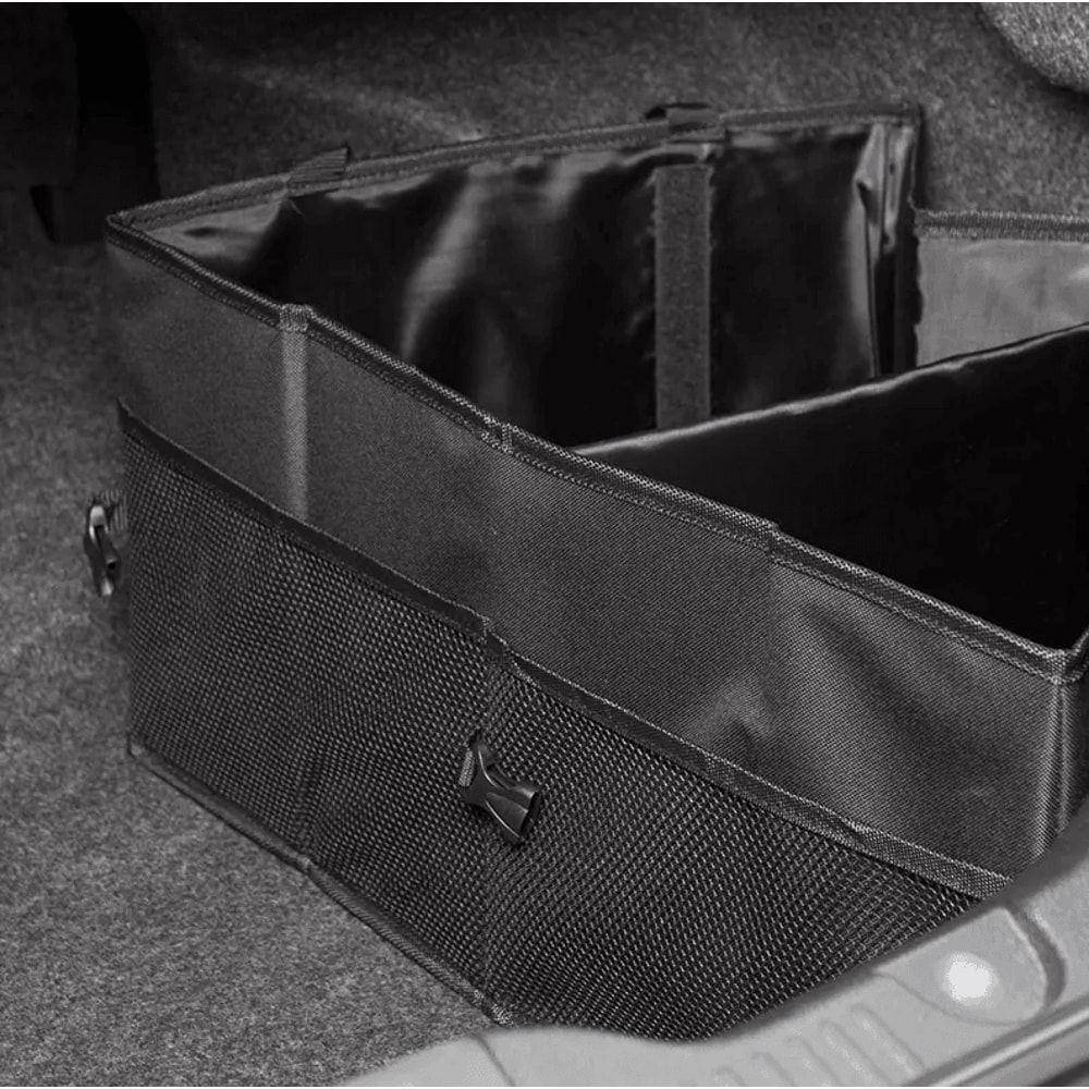 Heavy Duty Trunk Cargo Organizer Folding Storage Bin 40L For Car Truck SUV Waterproof Collapsible 6