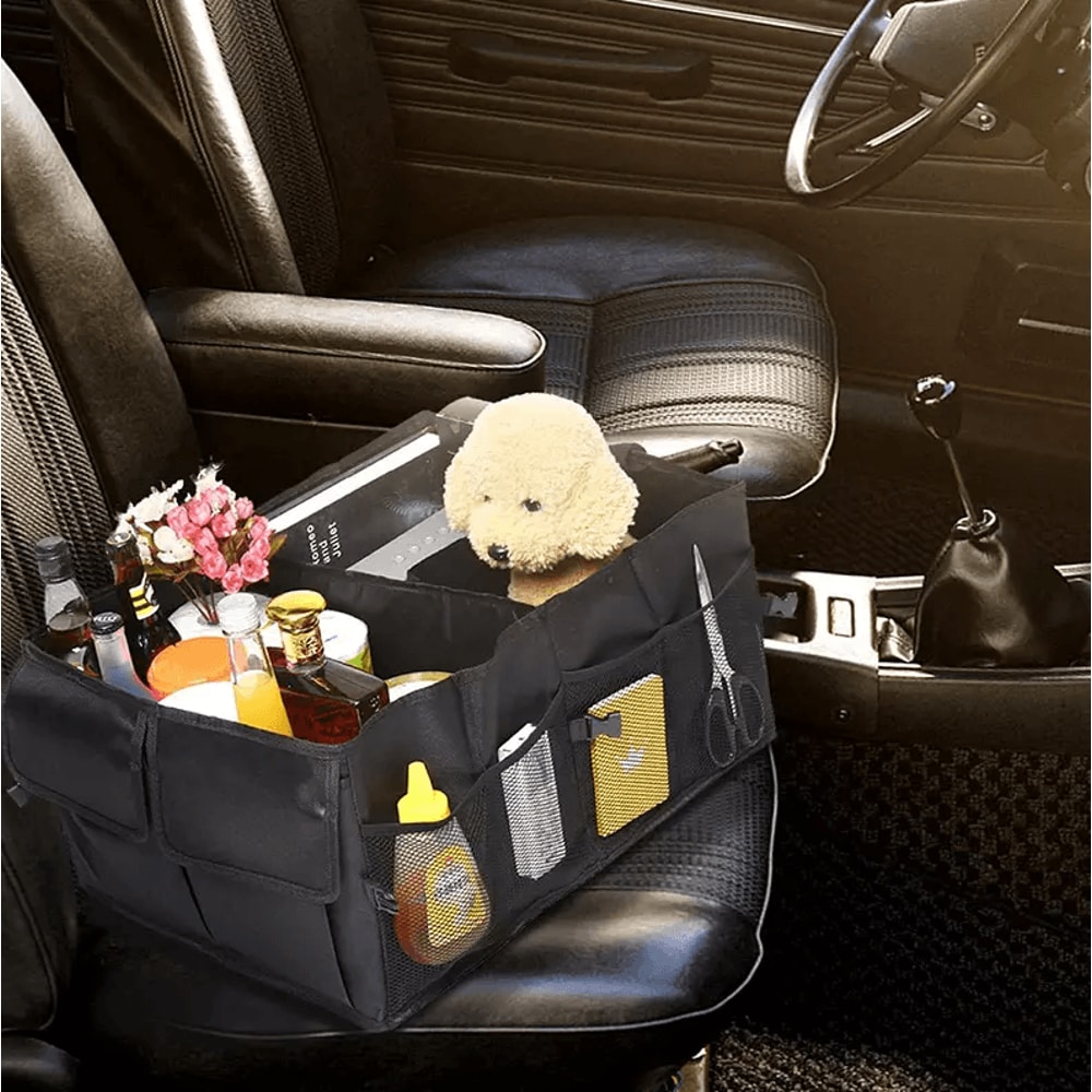 Heavy Duty Trunk Cargo Organizer Folding Storage Bin 40L For Car Truck SUV Waterproof Collapsible 3