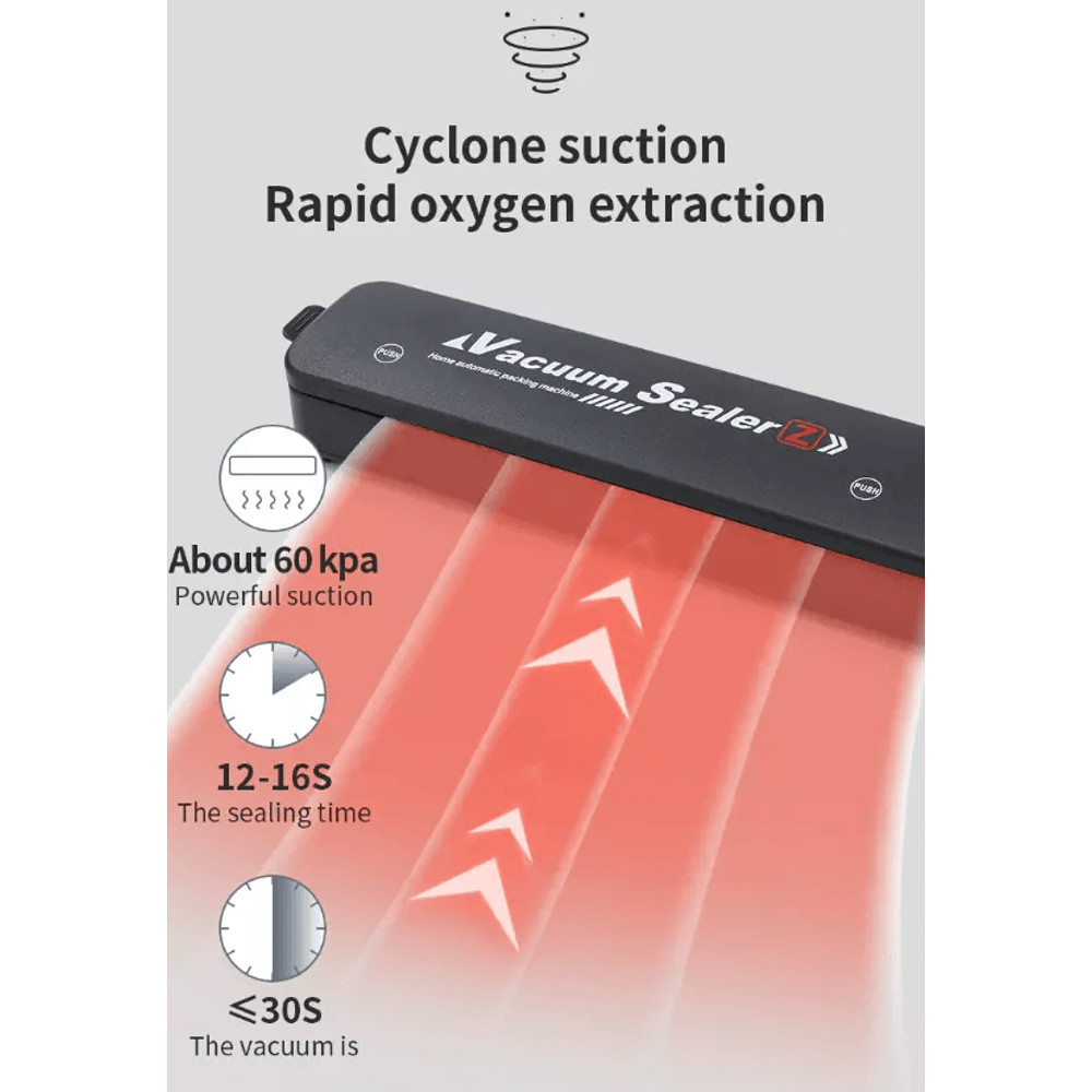 Vacuum Sealer Machine Food Preservation Storage Saver Automatic Kitchen Sealing System With Seal Ba 4