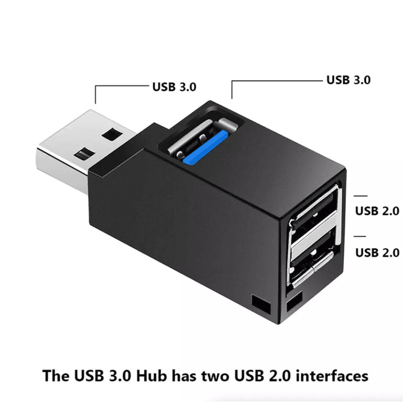 2 Pcs USB 30 Hub 3Port High Speed Splitter Adapter Box For PC Laptop Desktop Portable Plug And Play 4