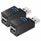 2 Pcs USB 30 Hub 3Port High Speed Splitter Adapter Box For PC Laptop Desktop Portable Plug And Play 7