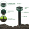 Solar Powered Ultrasonic Mole Repellent Stakes Waterproof Animal Pest Deterrent For Gophers Mice Sn 6